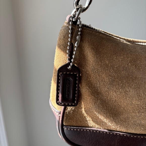 Vintage Coach Hampton Demi Brown Suede 7753 🍒🤎 - Picture 3 of 10